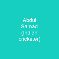 Abdul Samad (Indian cricketer)