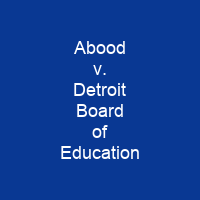 Abood v. Detroit Board of Education