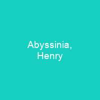 Abyssinia, Henry