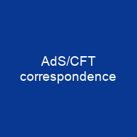 AdS/CFT correspondence