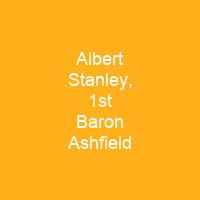 Albert Stanley, 1st Baron Ashfield