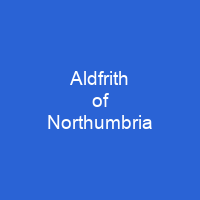 Aldfrith of Northumbria