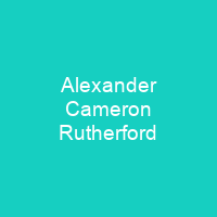 Alexander Cameron Rutherford