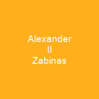 Alexander II Zabinas