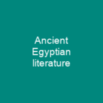 Ancient Egyptian literature