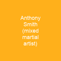 Anthony Smith (mixed martial artist)