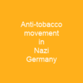Anti-tobacco movement in Nazi Germany