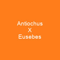 Antiochus X Eusebes