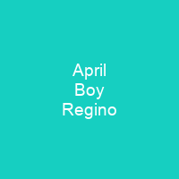 April Boy Regino