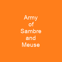Army of Sambre and Meuse