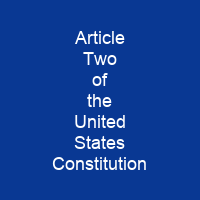 Article Two of the United States Constitution