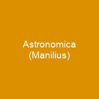 Astronomica (Manilius)
