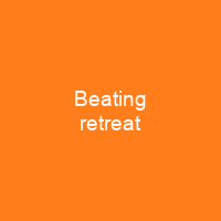 Beating retreat