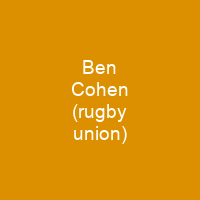 Ben Cohen (rugby union)