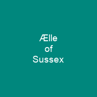 Ælle of Sussex