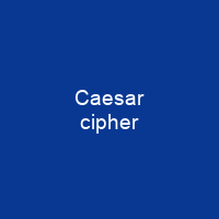 Caesar cipher