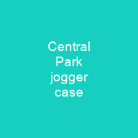 Central Park jogger case