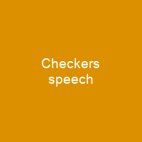 Checkers speech