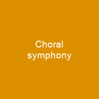 Choral symphony