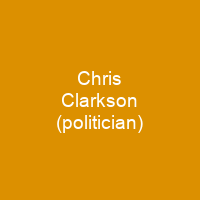 Chris Clarkson (politician)