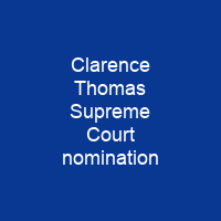 Clarence Thomas Supreme Court nomination