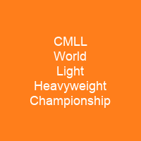 CMLL World Light Heavyweight Championship