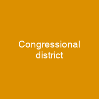 Congressional district