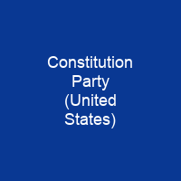 Constitution Party (United States)