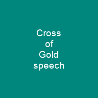 Cross of Gold speech