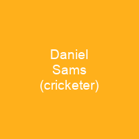 Daniel Sams (cricketer)