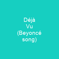 Déjà Vu (Beyoncé song)