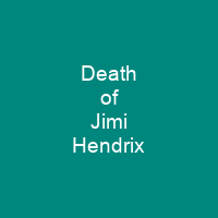 Death of Jimi Hendrix