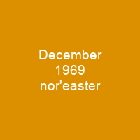 December 1969 nor'easter