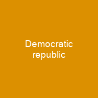 Democratic republic