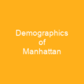 Demographics of Manhattan