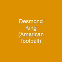 Desmond King (American football)