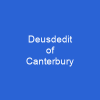 Deusdedit of Canterbury
