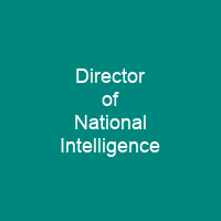 Director of National Intelligence