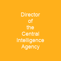 Director of the Central Intelligence Agency