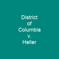 District of Columbia v. Heller