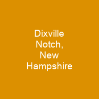 Dixville Notch, New Hampshire