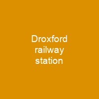 Droxford railway station
