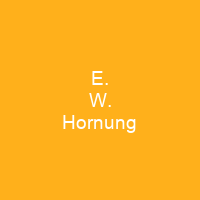 E. W. Hornung