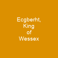 Ecgberht, King of Wessex