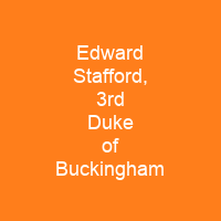 Edward Stafford, 3rd Duke of Buckingham