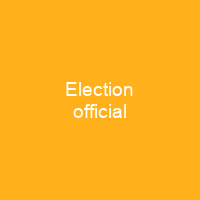 Election official