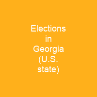 Elections in Georgia (U.S. state)