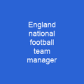 England national football team manager