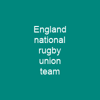 England national rugby union team