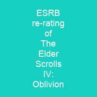 ESRB re-rating of The Elder Scrolls IV: Oblivion